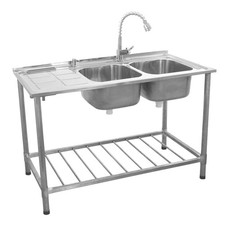 KuKoo Catering Sink Stainless Steel Kitchen Commercial Customer Return UA