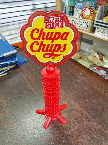 Used chupa chups lollies empty - chups,