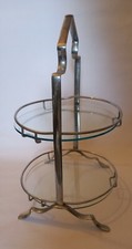Art Deco Chrome Cake Stand, 2