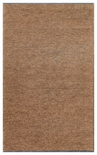 Capri brown cotton rug machine - brown,