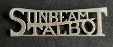 SUNBEAM TALBOT TEN TOURER VINTAGE REAR PANEL SCRIPT CAR BADGE EMBLEM INSIGNIA