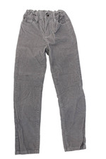 Jacadi Boys Cotton Corduroy Drawstring Stretch Casual Ankle Pants Gray Size 8
