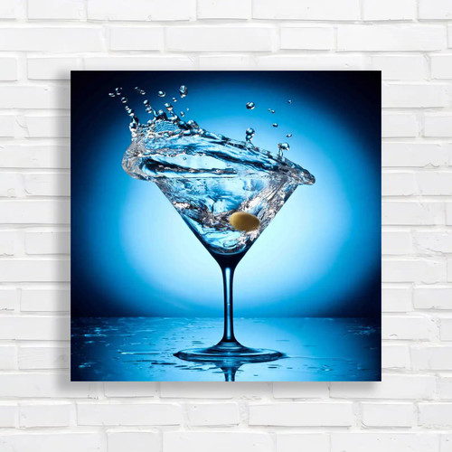 Martini glass splash - martini,