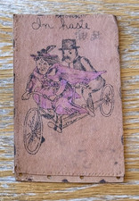 Couple on Tandem Bike In Haste