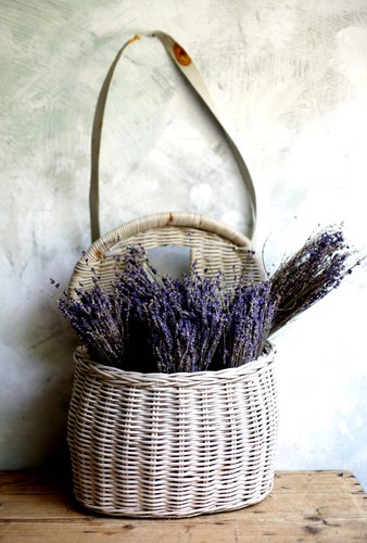 Antique french fishing - french, basket