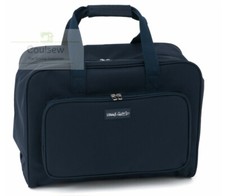 SEWING MACHINE CARRY CASE HOLD ALL STRONG STORAGE CRAFT BAG NAVY - FITS JANOME