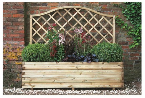Garden planter with trellis - garden,