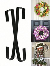 1-2pc Floral Wreath Hanger Over The Door Wreath Metal Hook For Wreath Front Door
