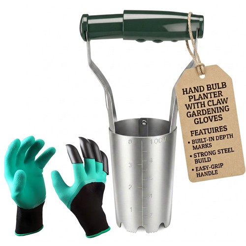 Bulb planter gardening tool - planter,