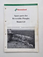 KVERNELAND LD PLOUGH PARTS CATALOGUE