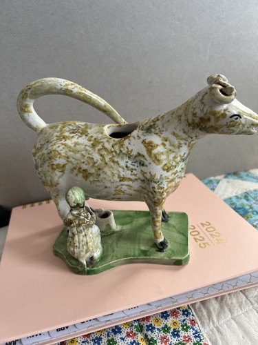 Staffordshire cow creamer - cow, by