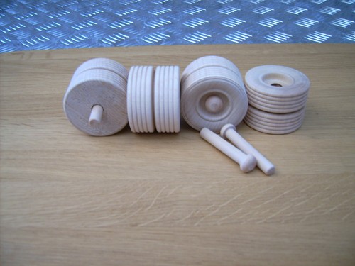 Wooden toy wheels axles - wheels,