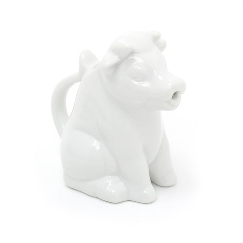 White porcelain cow - cow, creamer