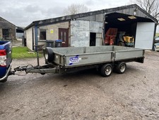 Ifor Williams 14ft Flat Trailer. Tractor Loader Spreader Digger Telehandler JCB
