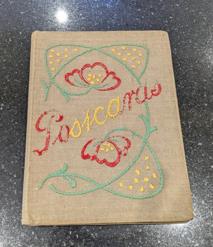 Vintage postcard album hand - vintage,