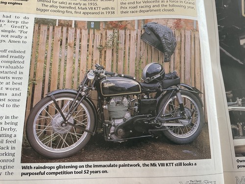 Velocette ktt racer motorcycle - racer,
