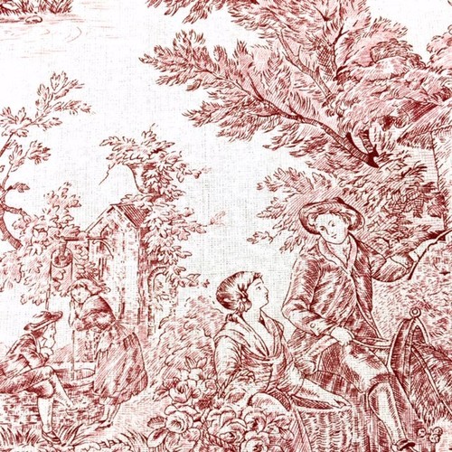 707 red toile jouy - 707.,