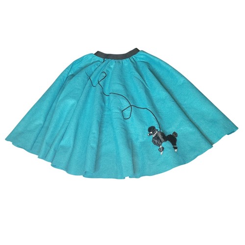 Retro poodle skirt teal - retro,