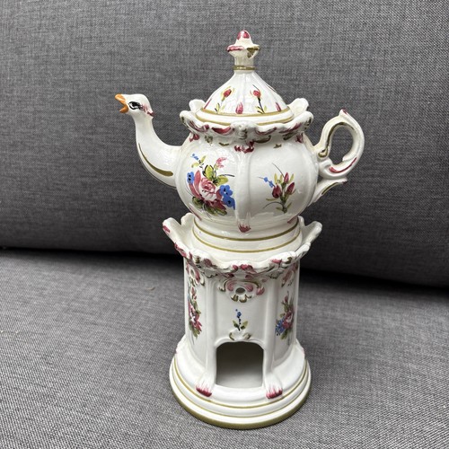 Vintage capodimonte floral tea - capodimonte,