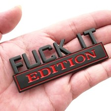 Black 3D FUCK-IT EDITION Logo