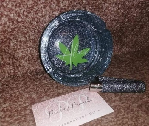 Personalised glitter ashtray - personalised,