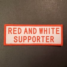 Woven Patch Red and White