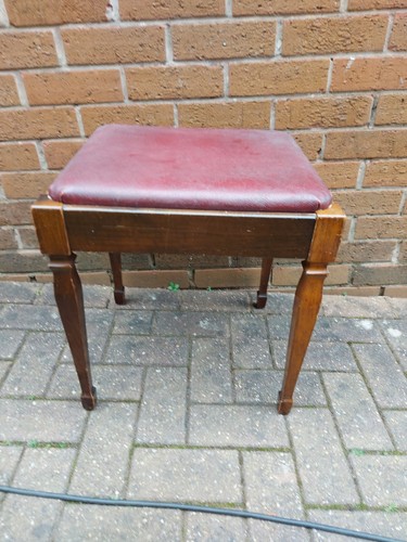 Vintage piano stool with - vintage,