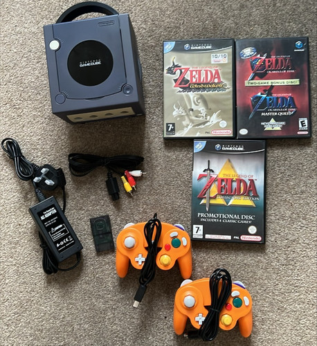 Gamecube console all wires - console,,