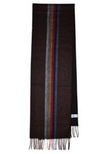 Paul Smith Mainline Mens Brown Central Stripe Cashmere Scarf Brand New RRP£150