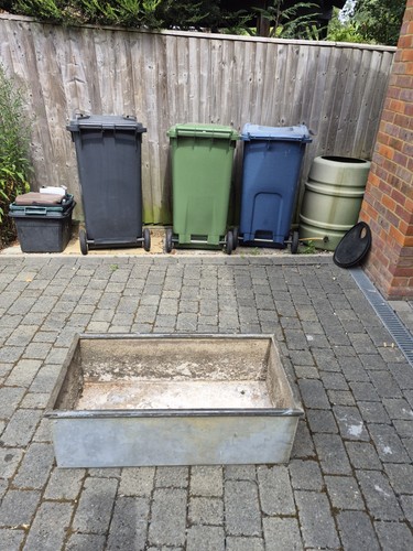 Galvanised water trough for - water, trough,
