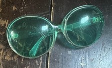 Vtg 60s Apple Green Clear