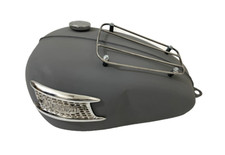 Triumph T120 Bonneville 3.5 Gallon Primer Steel Petrol Tank + Parcel Rack & Cap