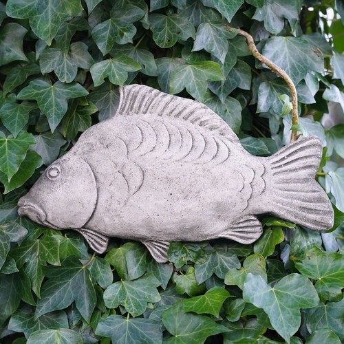 Mirror carp stone hanging - mirror,