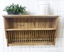 Clyde Pine Plate Rack Please