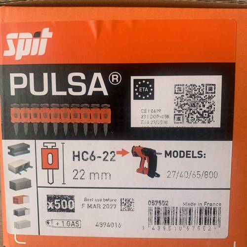 Hc6 spit pulsa 22mm nail - hc6-22,