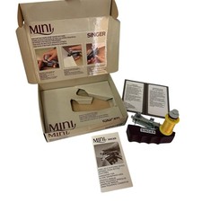 Singer Mini Hand Held Stitching Portable Manual Sewing Machine Tool Vintage Nice