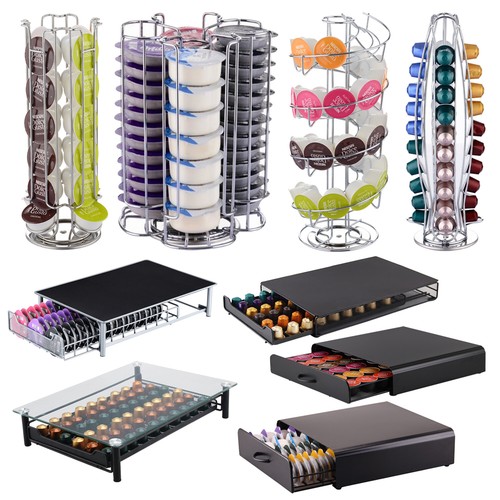 Chrome revolving coffee pod - revolving,