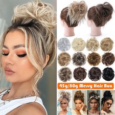 85G Thick Real Messy Bun Hair