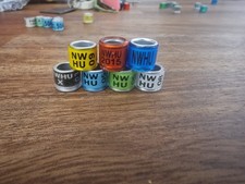 7 Racing Pigeon Rings - from England - NWHU 03 -- 