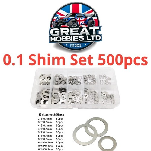 Car 1mm flat washers - 0.1mm,