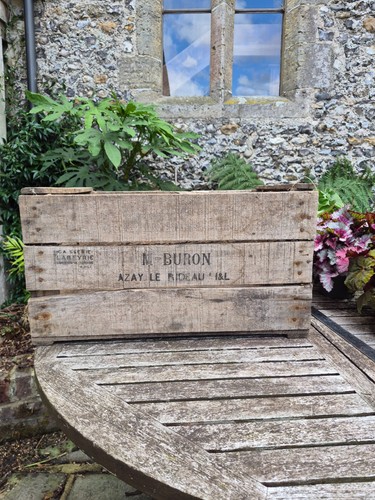 Genuine vintage wooden crate - vintage,
