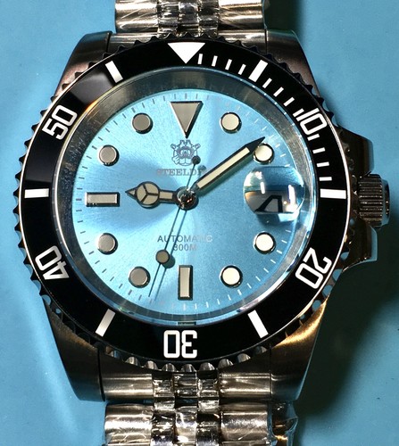 Steeldive 41mm auto diver sky - diver,