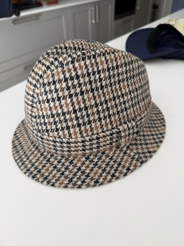 Vintage drop brim tweed - tweed, trilby