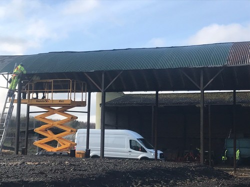 Asbestos dutch barn roof - dutch,