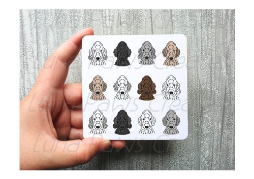 Bedlington terrier coaster - bedlington,