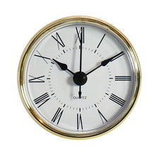 Clock Insert Round Quartz