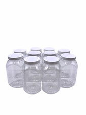 10 x Square 1 Litre Plastic