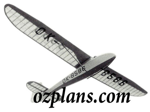 Zlin glider ws - zlin, printed