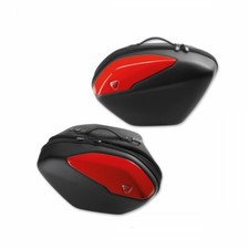 Ducati Supersport 939 950 Rigid Lightweight Side Panniers Red 96781132B Genuine