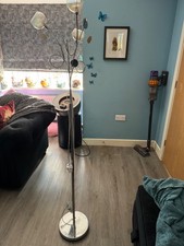 Floor Lamp Free Standing Light with glass shades and bulbs from Next